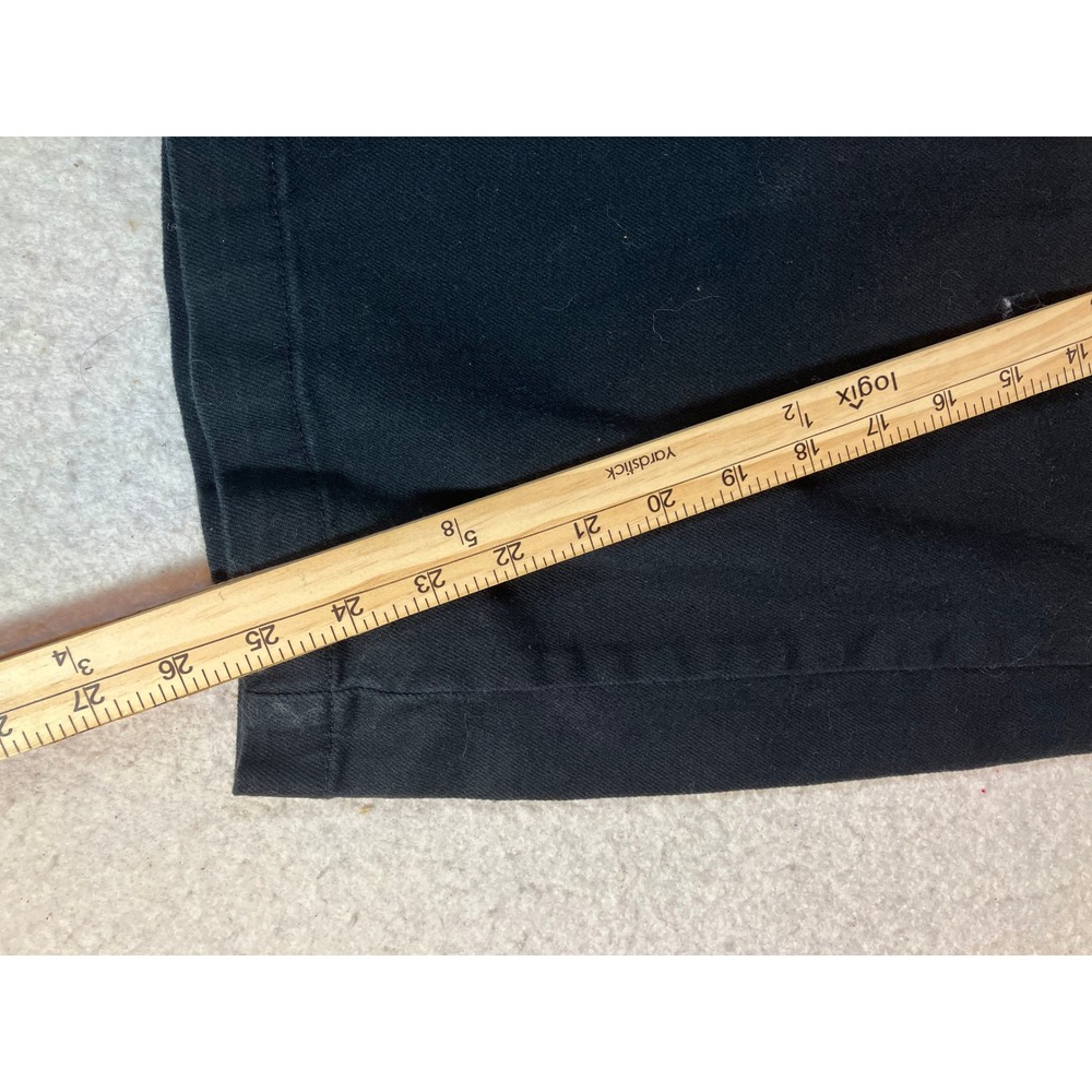 Sanctuary Black Denim Jeans Womens Size 31 Wide Leg Cropped Pants Solid Black - Picture 4 of 9